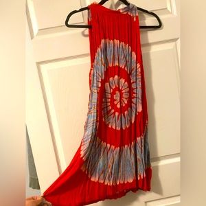 Sea Jewels Dress, Red/White/Blue, Size Small